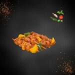 Brochette de poulet marinée